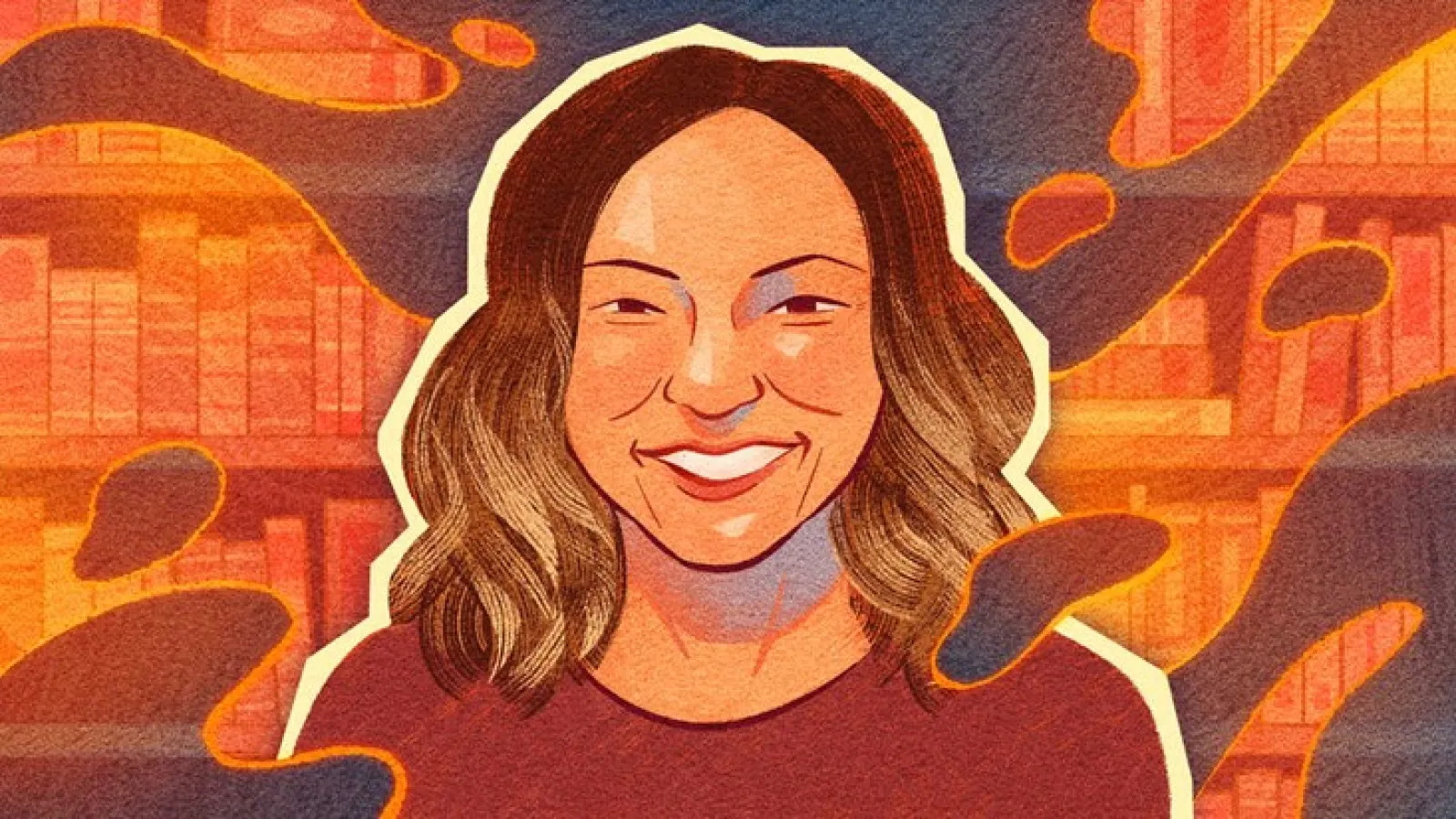 Artist rendering of Ashley Pérez / Photo by Kaz Fantone, NPR
