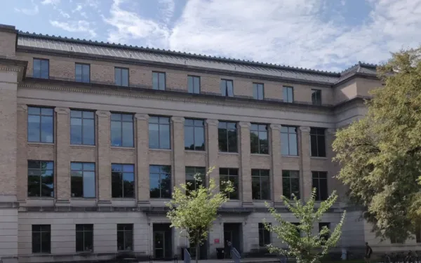 front of building (Hagerty), where the CSR is housed